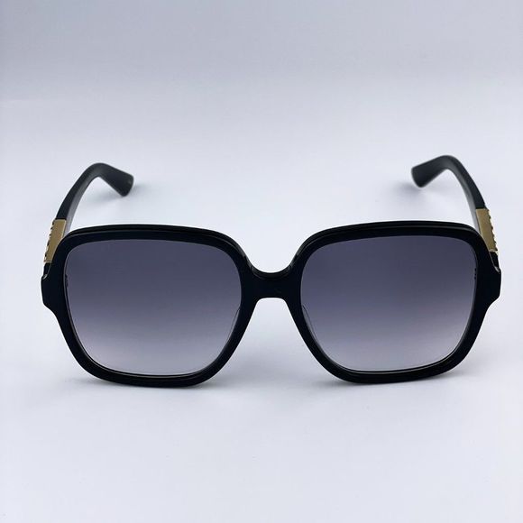 Gucci GG1189S 002 Sunglasses Black Grey Gradient Square Oversized Women - Picture 1 of 11